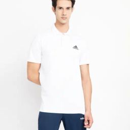 Adidas White Regular Fit Sports Polo-image-41