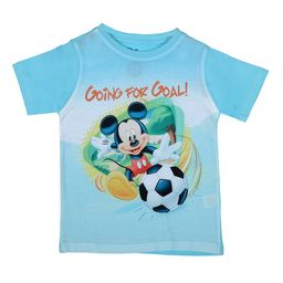 Mickey Mouse Family Boys Blue Mickey Mouse Printed Round Neck T-shirt-image-13