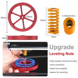 3D Printer Upgrade Kit Ender 3 Upgrade Kit Metal Leveling Nuts and Springs Nozzles Heatbed Silicone Leveling Column Mounts Hand Twist Upgraded Set for Ender 3/3 V2/Ender 3 Neo/Ender 3 S1 Pro/Ender 5 Plus/CR 10 Series 3D Printer - RS61813D Printer Upgrade Kit Ender 3 Upgrade Kit Metal Leveling Nuts and Springs Nozzles Heatbed Silicone Leveling Column Mounts Hand Twist Upgraded Set for Ender 3/3 V2/Ender 3 Neo/Ender 3 S1 Pro/Ender 5 Plus/CR 10 Series 3D Printer - RS6181 image 4