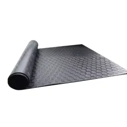 Bharat Electrosafe Insulating Mat Premium Rubber 1x2 m Size and 2 mm Thickness Class A Black for Upto 3.3 kV, BES1001-9