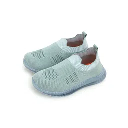 Selcan Boys Textured Regular Slip-On Sneakers With Laser Cuts-19
