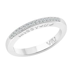 Vighnaharta Silver Plated Cubic Zirconia Studded Adjustable Finger Ring-image-1