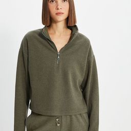 Trendyol High Neck Cotton Sweatshirt-19