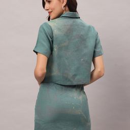 BRIJAL LAD Printed A-Line Button-Down Mini Skirt image 5