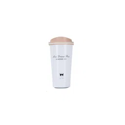 We3 White & Black Printed Stainless Steel Matte Cups Set of Cups and Mugs-53
