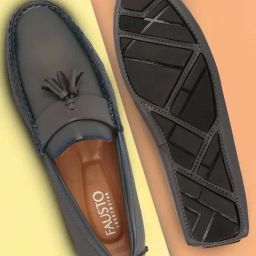 Fausto Men's Grey Casual Mocassins-image-21