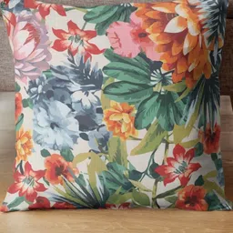 THEYAYACAFE White & Green Floral Velvet Square Cushion Covers-image-31