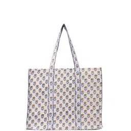 Block N Style Floral Printed Shopper Tote Bag with Quilted-image-89