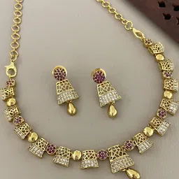 FIRST TOUCH Women Gold-Plated Necklace Set-image-6