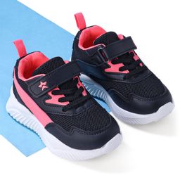 Cute Walk by Babyhug Sneakers With Velcro Closure Solid- Black-image-80