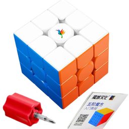 RINISH 3x3 Speed Magic Cube for Kids & Adults | Perfect Educational Learning Puzzle Game Toy with Stand & Spring Adjuster-19