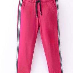 Noddy Embosis Hosiery Side Taped Pant - Pink-image-59