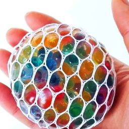 AKN TOYS Mesh Squeeze Ball (3 pcs) for Pressure Relieve, Anti-Stress, Anti-Anxiety Anti-Stress, Anti Anxiety - Multicolor-27