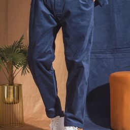 JAVINISHKA Men Relaxed Mid-Rise Corduroy Trousers-image-99