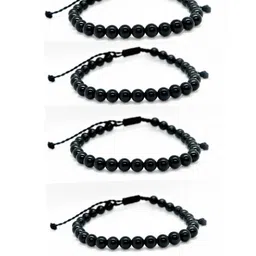 Dynamic Retail Global Set of 4 Unisex Crystals Elasticated Bracelet-image-9