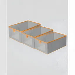 HOUSE OF QUIRK Grey Set of 3 Regular Multi-Utility Organisers image 3