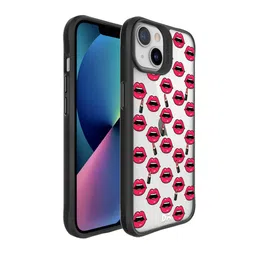 dailyobjects Daily Objects Adults Red & White Printed iPhone 13 Mini Phone Case image 1