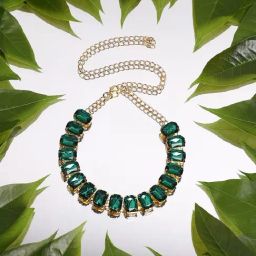Sohi gold plated designer party necklace for women-9