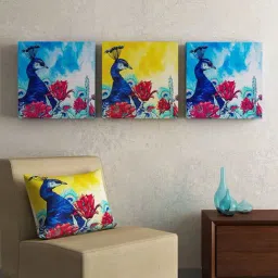 SEJ by Nisha Gupta Multicolor Framed Wall Arts - Set of 3-37