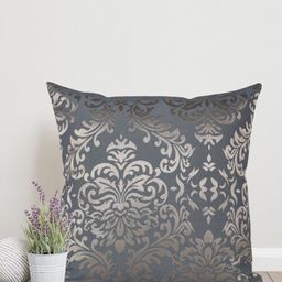 Home Grey & Gold Toned Ethnic Motifs Cotton Square Cushion Covers-image-59