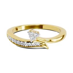 Sparkles Lab Grown Diamond 14k (585) Yellow Gold Ring for Women-picture-14