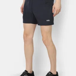 Dida Navy Polyster Regular Fit Solid Shorts image 3