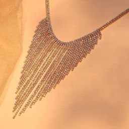 Sohi silver plated designer party necklace for women-image-31