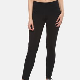 Reebok Women Black Solid Workout PP Tights-image-78