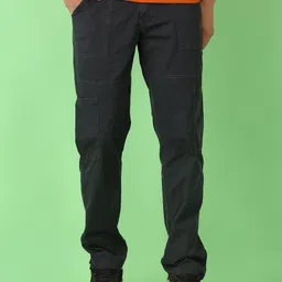 V-Mart Men Cotton Regular Fit Cargos Trousers-image-35