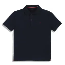 Tommy Hilfiger Kids Dark Night Navy Regular Fit Polo T-Shirt-picture-32