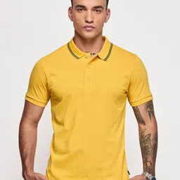 Red Flame Men Polo Collar T-shirt-image-41
