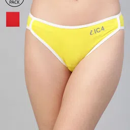 IC4 Women Pack of 2 Solid Bikini Briefs 0R-Y-1003P2-image-93