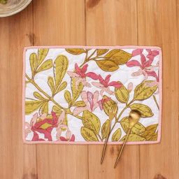 House This Senjana Pink Cotton Placemats - Set of 2-44