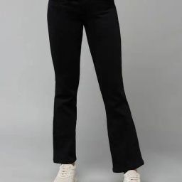 Dolce Crudo Black Denim Solid Jeans-image-17