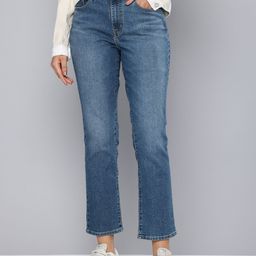 Levis Women 724 Slim Straight Fit High-Rise Heavy Fade Stretchable Cropped Jeans-image-59