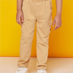 SPUNKIES Boys Beige Solid Joggers-image-48