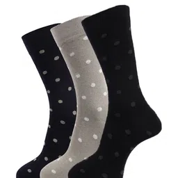 Dollar Socks Men Pack of 3 Assorted Patterned Above Ankle Length Socks-0