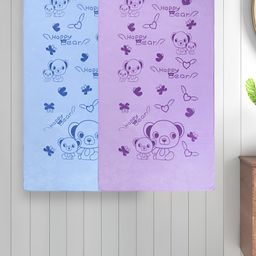 Myntra Elegant Homes Blue & Purple 2 Printed Cotton 300 GSM Bath Towel-image-38