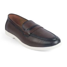 Tresmode Men Leather Formal Slip-On Shoes-image-40