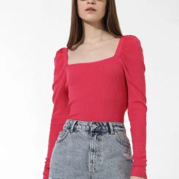Only Pink Slim Fit Top-image-36
