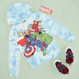 Pantaloons Junior Boys Bright White & Blue Cotton Character Based Full Sleeves Sweatshirts & Hoodies-image-96