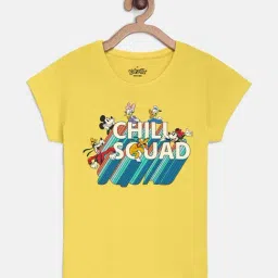 Mickey & Friends Printed Tshirt For Kids Girls-image-59