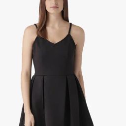 DODO & MOA Black Slim Fit Skater Dress-picture-13