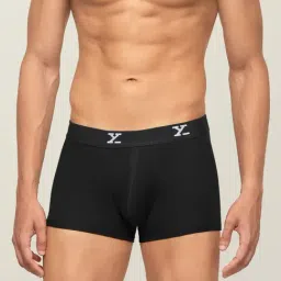 XYXX Black Slim Fit Trunks-image-7