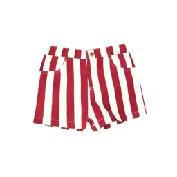 A.T.U.N. Red & White Striped Shorts-picture-9