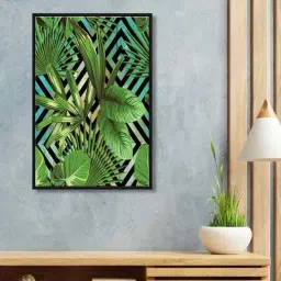 999Store Multicolor Canvas Wall Painting Panel With Fibre Frame-34