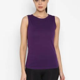Appulse Purple Cotton Slim Fit T-Shirt-image-95