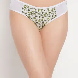 Clovia Grey Cotton Printed Bikini Panty-image-6