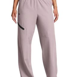 Under Armour Grey Loose Fit Logo Printed Sports Trackpants-image-16