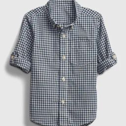 GAP Boys Navy Check Shirt-image-74